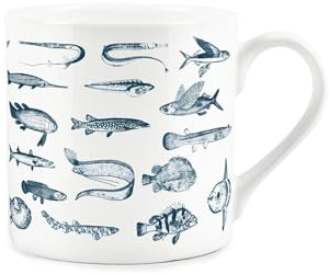 Vintage Fish Mug - Fishing & Angling Gift - Bone China Mug Tea/Coffee Present