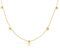 Made by Nami Herzkette Gold Damen Verstellbar Geschenke für Frauen 40 + 5 cm Wasserfester Schmuck