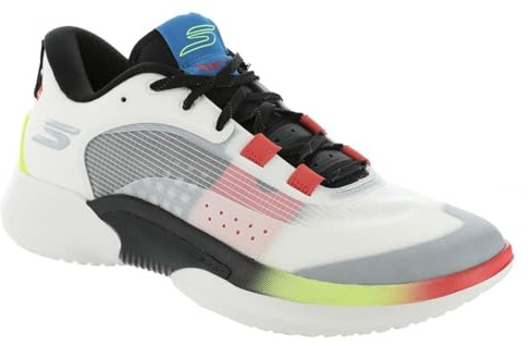 Skechers Herren SKX RESAGRIP Schuhe, Weiß/Schwarz/Rot, 43 EU