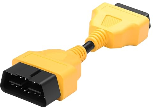 CERRXIAN OBD II OBD2 16-poliger Stecker auf Buchse, Diagnose, universeller Konvertierungskabel-Adapter (13 cm)