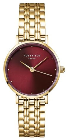 Rosefield Montre Femme Small Edit Bordeaux