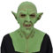RONGYEDE-Hworks Grüner Dämon Kopfbedeckung Latex Vollgesichtsmaske Cosplay Kostüm Requisiten für Halloween Party