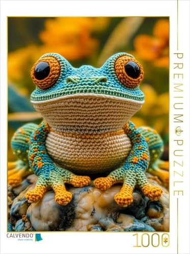 CALVENDO Puzzle Frosch | 1000 Teile Lege-Größe 64 x 48 cm Foto-Puzzle für glückliche Stunden