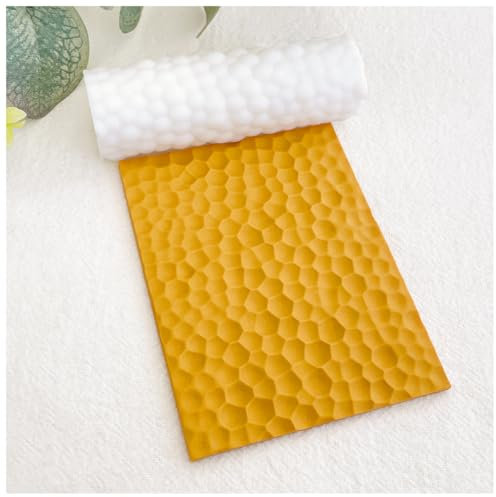 KEOKER Rouleau de texture martelé pour argile, comme des feuilles de texture en argile polymère