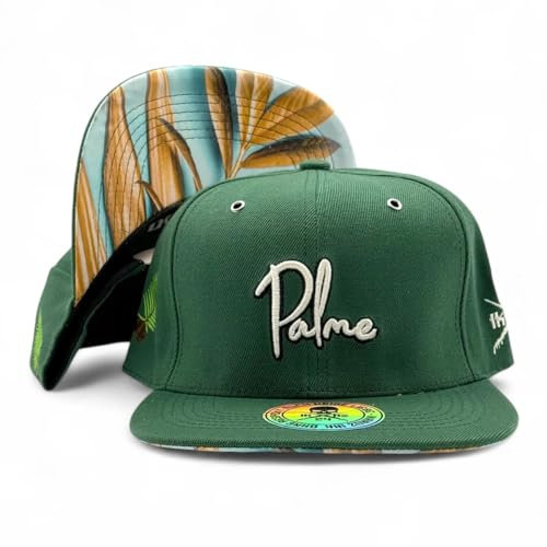 Ikaruz Snapback Cap OneSize Unisex 2024 (DE/NL/SE/PL, Alphanumerisch, Einheitsgröße, Palme)