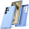 Watana Cover per Samsung Galaxy S24 Ultra 5G Custodia in Silicone, Custodia Antiurto Case Sottile in Silicone TPU con Strato Interno in Fibra per samsung S24 Ultra 5G, Azzurro Chiaro