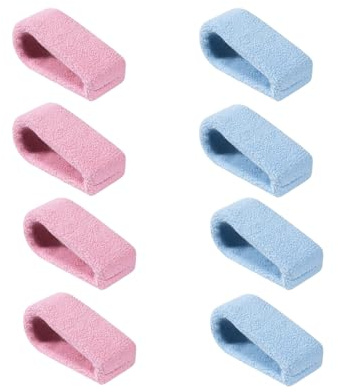 xutong 8 Stück Bettdeckenclips, Sicherer Bettdeckenhalter in Rosa und Blau, rutschfeste Befestigungsclips für Bettdecken, Fixierer ohne Nadeln