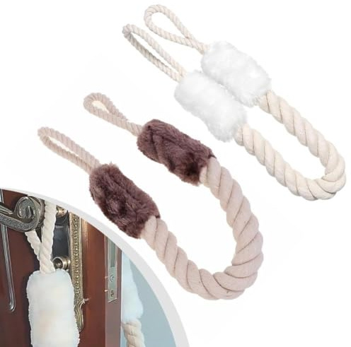 Butée de porte en corde pour la sécurité des bébés et des animaux domestiques, protection anti-pincement des doigts, 60 cm, support de porte anti-collision
