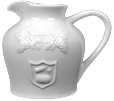 Holst Porzellan BAD 001 Saftkrug Bardolino 0,4 L, Porzellan, Weiß, 13 x 9.5 x 11 cm