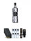 Three Sixty Vodka 3,0 Liter + Schiefer Glasuntersetzer eckig 6 x ca. 9,5 cm Durchmesser + Three Sixty Vodka Gläser 6er Karton + Three Sixty Dosier Pumpe für 3,0 Literflasche