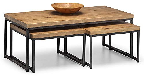 Julian Bowen Brooklyn Couchtisch, verschachtelt, Eiche