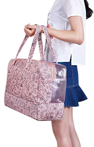 Sac de Natation Sec Humide Séparé Sac Piscine Imperméable pour Femme Fille Sac de Sport pour Ranger Les Vêtements Mouillés Sac avec Compartiment Chaussures pour Plage Gym