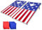 GoSports Unisex, Teenager Cornhole PRO Sitzsack-Wurfspiel-Set in regulärer Größe, Design mit amerikanischer Flagge, USA