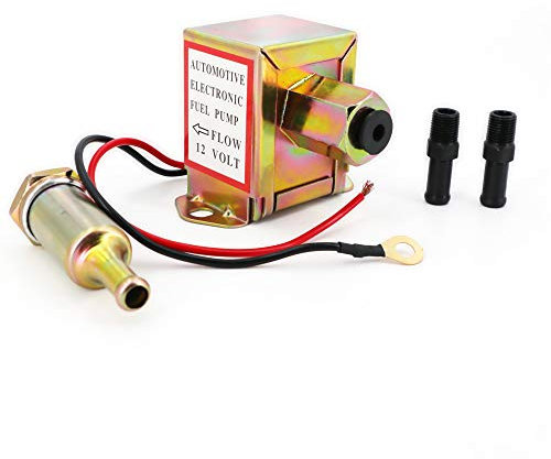 Electric Fuel Pump 12v 4.5-7psi Universal Standard Self Priming Heavy Duty Gas Diesel In-Line In-Tank Electric Fuel Pump With Installation Kit Metal Solid Petro Gasoline or Diesel Engine EP014