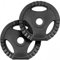 ScSPORTS® Hantelscheiben - 2er Set (1,25/2,5/5/10/15kg), Ø 30/31mm, Tri-Grip, Zement, Kunststoff, Schwarz - Hantelscheiben-Set, Gewichtsscheiben, Fitness Scheiben (2,5 kg (2 x 1,25 kg))