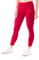 Sportkind Mädchen & Damen Tennis, Running Tights, Sport 7/8 Lange Leggings mit Taschen, Mid Waist, Blickdicht, atmungsaktiv, Bordeaux rot, Gr. M