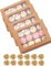 UNIQU 10 Pack Cupcake Boxes 12 hole Cavity Auto Pop Up with Window and Inserts, Kraft Bakery Cookie Boxes Cupcake Containers with Sealing Stickers