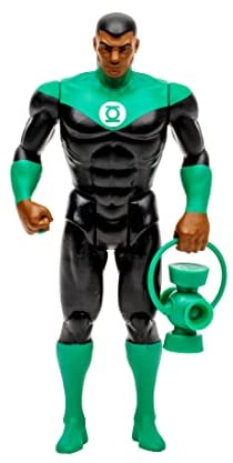 McFarlane Juguetes, DC Multiverse, Figura de Acción Super Powers Green Lantern de 5 Pulgadas, 5 Puntos de Articulación, Coleccionable Retro de los Años 80