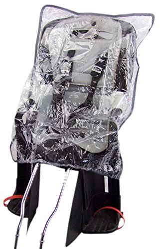 BAMBINIWELT Regenschutz Regenhaube Regenverdeck für Kinder-Fahrradsitz universal (Rand dunkelblau)