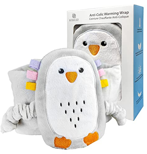 Bouillotte bebe anti colique ❘ bouillotte bebe - Soulage les douleurs d'estomac et coliques - Ceinture peluche thérapie chaude ou froide réglable velcro efficace et douce pour le confort des bébés