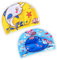 IUDWCG - 2 Pcs Cuffia da nuoto in silicone per bambini, cuffia da piscina per bambina in nylon, cuffia da piscina per bambini in gomma impermeabile e antiscivolo (stile cartone animato carino)
