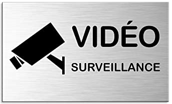 44692-S - Placa de vídeo (aluminio cepillado, 60 x 100 mm, doble cara, adhesivo en la parte posterior