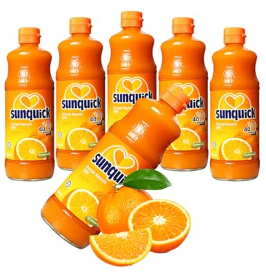 Sunquick Real Fruit Concentrate Juicer - Fruity Refreshment (Orange, 6 Bottles)