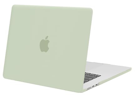 MOSISO Coque Compatible avec MacBook Air 15 Pouces M4 M3 M2 A3241 A3114 A2941 avec Liquid Retina 15,3 Pouces & Touch ID,Coque Protection Rigide pour Mac Air 15 2025 2024 2023 Release,Sage Vert