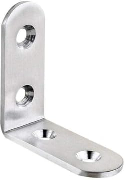 4 Stück Metall L-Form rechtwinklige Halterung mit Stahl für Tisch 4 Größen Streben Eckstütze Gelenk Optionales Regal