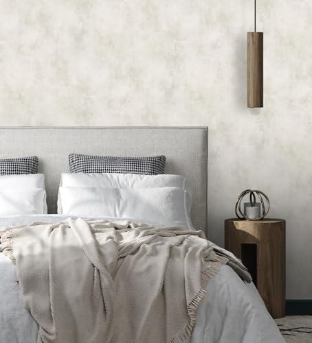 GAULAN 128800 - Papel pintado vinílico lavable muro de cemento hormigón color gris cálido para pared salón cocina baño dormitorio pasillo - Rollo de 10 m x 0,53 m