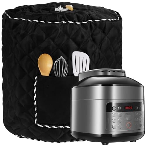 Dust Cover for 6 Quart Pressure Pot Air Fryer Cover with Pocket Electric Pressure Cooker Cover Pressure Pot Protector for Small Electric Appliance