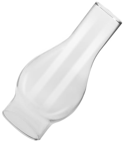HEMOTON Lampe À Pétrole Abat-Jour En Verre Lampe À Huile Coupe-Vent Abat-Jour Lanterne Claire À Sertir Dessus De Cheminée Mèches De Bougie Ampoules Claires Remplacement De Luminaire