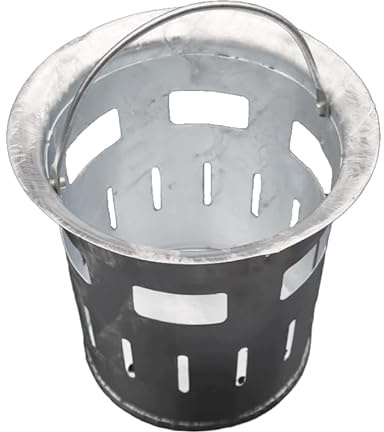 Keuck Baustoffe Eimer, Material Stahl verzinkt, H=250mm, D=260mm, Gewicht ca. 2 kg