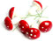 GRIRIW 12stücke Teiliges Rote Pilz Weihnachtsbaum Ornamente Festliche Dekoration Für Zuhause Und Garten Charmante Für Weihnachtsbaum Und Partys