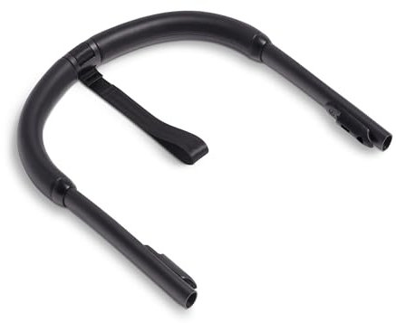 Guidon Stokke YOYO, noir - revêtement en similicuir ultra-résistant - comprend une dragonne de 21,5 cm, des vis et un outil de montage