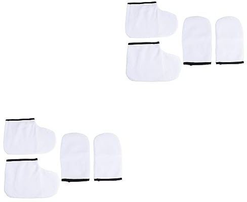 Healeved 8stücke Teiliges Paraffinwachs-handschuhe Und Stulpen Für Hand Und Fußpflege Für Wärmende Therapien Und Spa-anwendungen Waschbar Und Wiederverwendbar