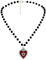 Manfnee Evil Eye Red Neckalce, Herz Halskette, Gothic Y2k Halsketten, Emo Halskette, Halloween Halskette