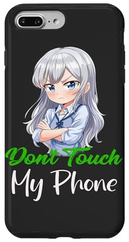 iPhone 7 Plus/8 Plus Don't Touch My Phone Cute Anime Girl Otaku 2024 Case