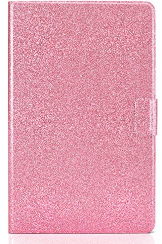 Unichthy Smart Case for iPad Mini 7 A17 Pro 2024/ iPad Mini 6 2021 8.3 Inch 7th/6th Gen. (A2995/A2996/A2567/A2568/A2569) for Women All Glitter Shockproof Sparkle Shell Stand Cover Pink