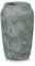 Arborus Zement Vase Rustikal 23 cm Dekovase Vintage Vase Retro Vase Patina Farbe Tischvase Blumenvase für Künstliche Blumensträuße Kunstpflanzen Rustikal Deko Tishc Deko Zimmer Deko Regal Deko