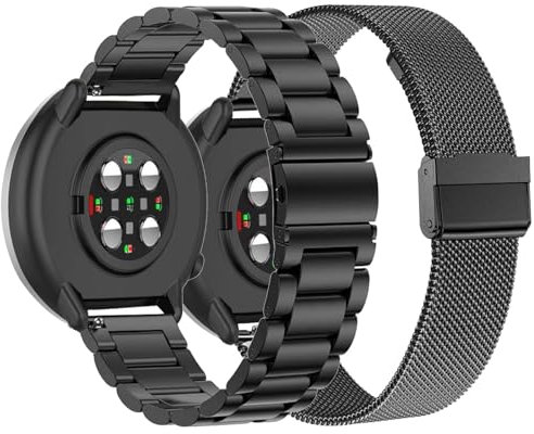 CUNUJIX 2 Stück Ersatz für Polar ignite/ignite 2 / ignite 3 Armband, Metall Masche Edelstahl Uhrenarmband Ersatzband für Polar Unite/Pacer/Pacer Pro