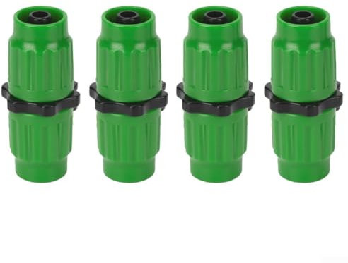 4 Packungen erweiterbares Gartenschlauch-Reparaturset, Kunststoff-Flexschlauch-Reparaturset, männliche und weibliche Schlauchend-Reparaturarmaturen/Verbinder (4 Stück)