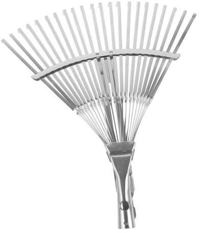KONTONTY 2 Pezzi Rastrello da Giardino Portatile Rastrello per Foglie Attrezzo da Giardinaggio per Prati E Giardinaggio Domestico