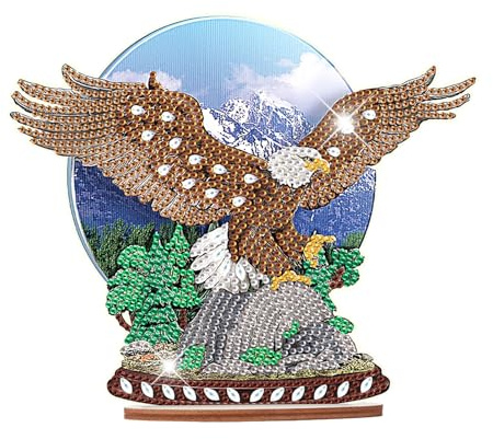 JISHSHAY Diamond Painting Tischdekoration Adler Diamant Painting Tischdekoration Ornament Tiere Diamantmalerei Tischdeko Tiere Diamaond Malerei Tisch Deko Adler Diamant Malerei Ornamente Tischdeko