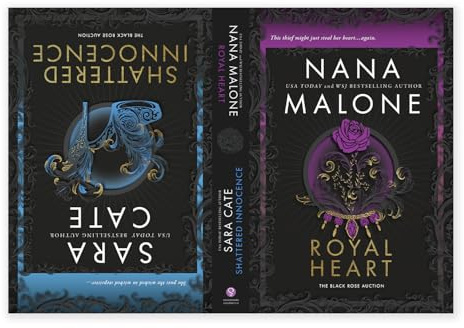 Shattered Innocence & Royal Heart: Books 5 & 6 in the Dark Romance Fairy Tale Retelling Series (Black Rose Auction Book 5 & 6)