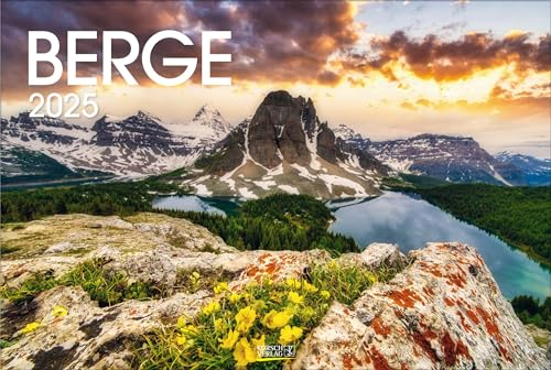 Berge 2025: Großer Foto-Wandkalender mit grandiosen Bergpanoramen. PhotoArt Panorama Querformat: 58x39 cm.