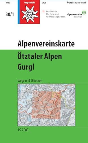 Alpenvereinskarte: Ötztaler Alpen, Gurgl