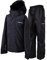 Acme Projects Regenanzug (Jacke + Hose), 100% wasserdicht, atmungsaktiv, Klebebandnaht, 10000 mm / 3000 g, YKK-Reißverschluss (Herren, XXX-L, schwarz)
