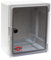 PRITEX – Kunststoff Schaltschrank mit Sichttür IP65 Industriegehäuse 300 x 350 x 165 mm – Verteilerkasten mit verzinkter Montageplatte – Tür mit umlaufender Dichtung – Leergehäuse Schaltkasten (Grau)