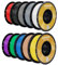 Kingroon PLA-Filament für 3D-Drucker, Maßgenauigkeit +/- 0,03 mm, Spule (10,0 kg), 1,75 mm, Schwarz, Weiß, Grau, Rot, Blau, Grün, Gelb, Haut, Violett, Silber